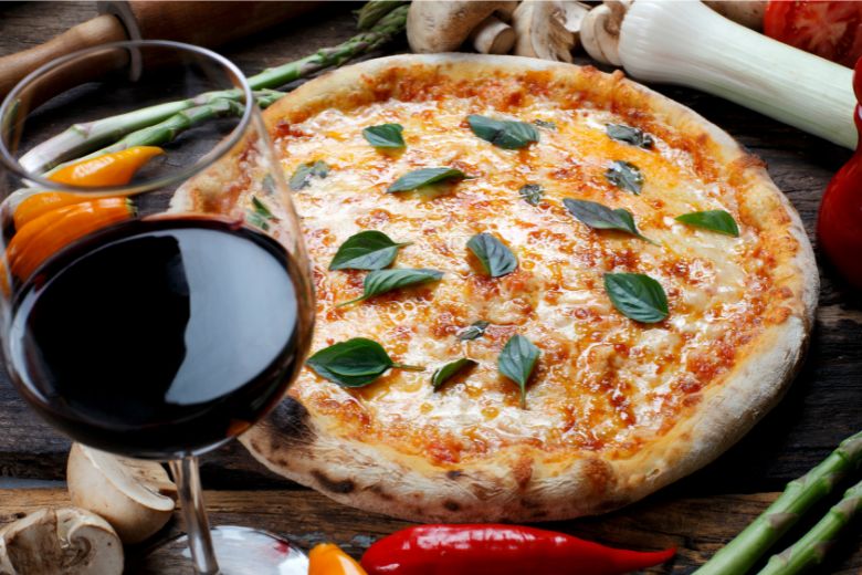 wino do pizzy